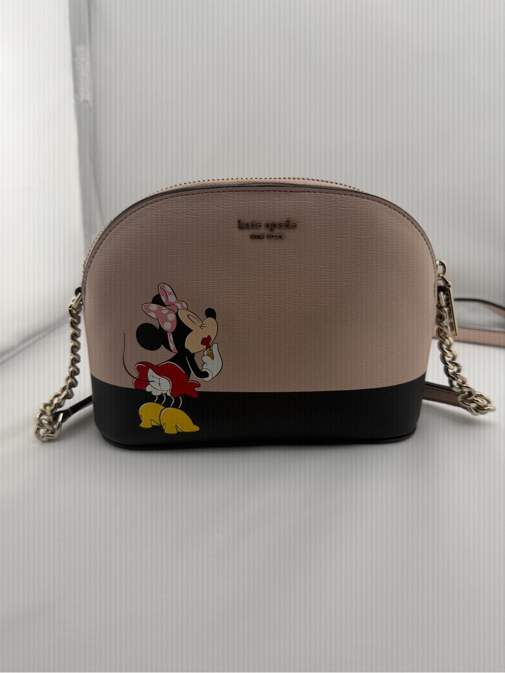 kate spade Minnie Mouse Dome Crossbody Bag - Blush, Black, Yellow